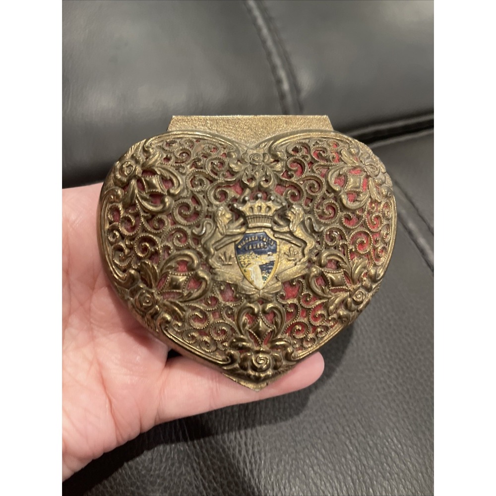 Heart Shape Jewelry Gold Tone Filigree Niagara Falls Canada